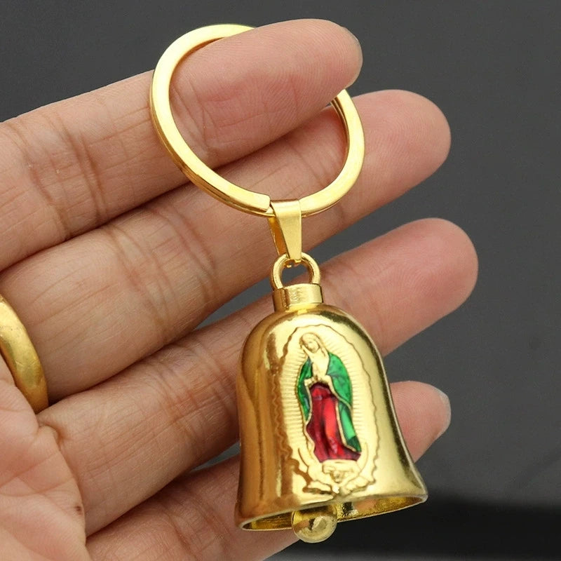 Fashion Angel Wings Motorcycle Bell Pendant Punk Rock Men's Riding Party Amulet Exorcism Jewelry