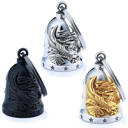 Fashion Live To Ride Eagle Biker Bell Pendant Stainless Steel Jewelry Charm Biker Men Pendant Christmas Gift