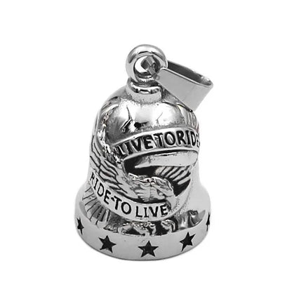 Eagle Biker Cross Jesus Bell Pendant Stainless Steel Norse Viking Warrior Spartacus Helmet Rose Lady Rider Saint Mary Jewelry