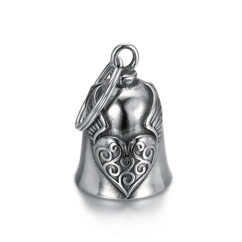 Men's Punk Cool Eagle Bell Pendant Bicycle Motorcycle Riding Rock Party Necklace Locomotive Exhibition Jewelry Accessories