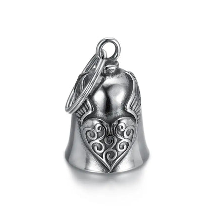 Men's Punk Cool Eagle Bell Pendant Bicycle Motorcycle Riding Rock Party Necklace Locomotive Exhibition Jewelry Accessories