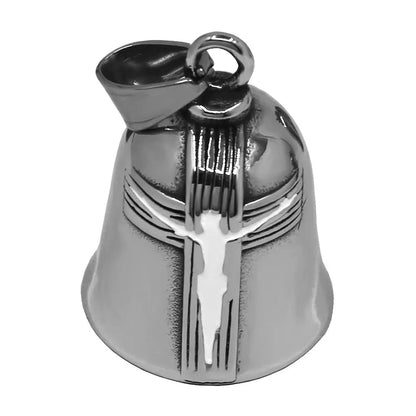 Eagle Biker Cross Jesus Bell Pendant Stainless Steel Norse Viking Warrior Spartacus Helmet Rose Lady Rider Saint Mary Jewelry