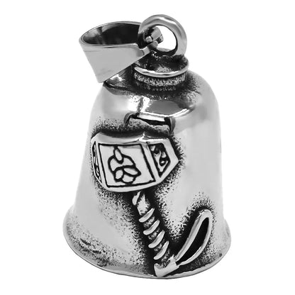 Eagle Biker Cross Jesus Bell Pendant Stainless Steel Norse Viking Warrior Spartacus Helmet Rose Lady Rider Saint Mary Jewelry