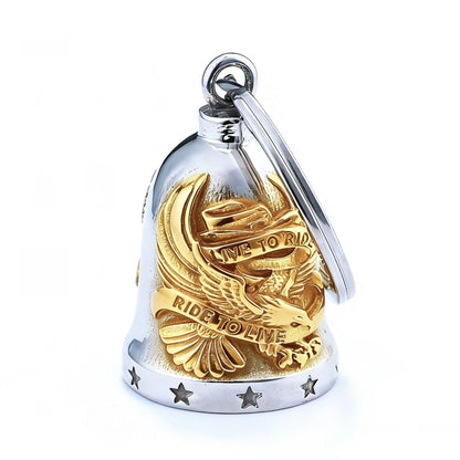 Fashion Live To Ride Eagle Biker Bell Pendant Stainless Steel Jewelry Charm Biker Men Pendant Christmas Gift