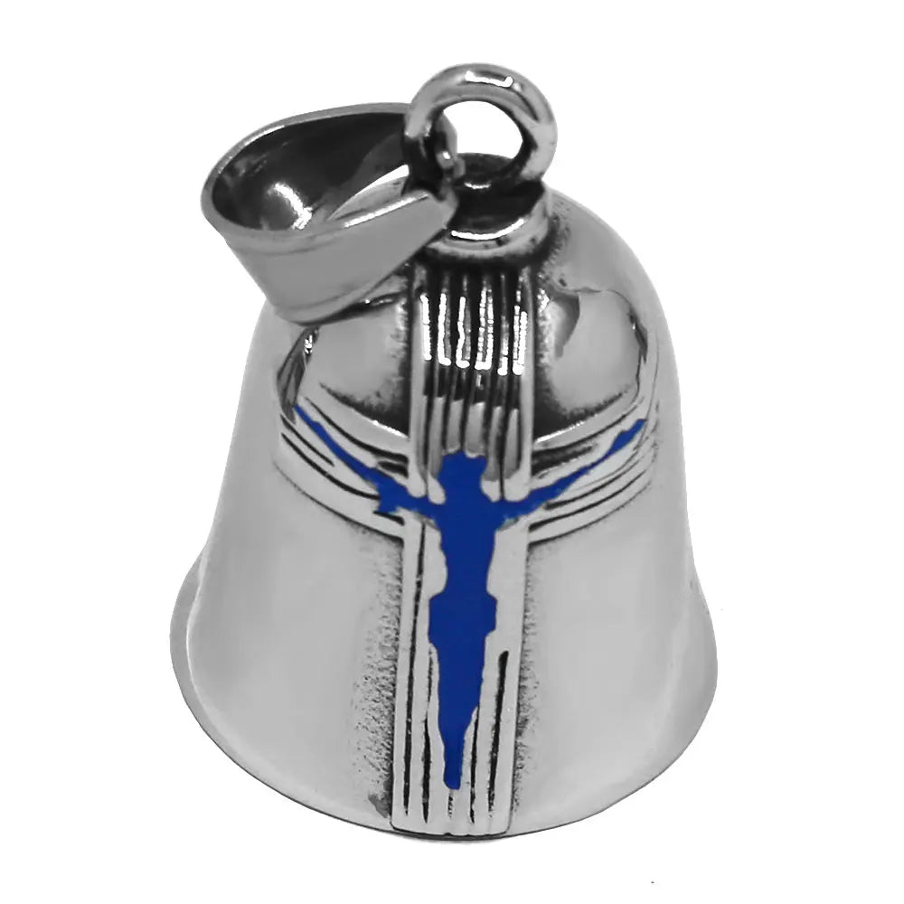 Eagle Biker Cross Jesus Bell Pendant Stainless Steel Norse Viking Warrior Spartacus Helmet Rose Lady Rider Saint Mary Jewelry