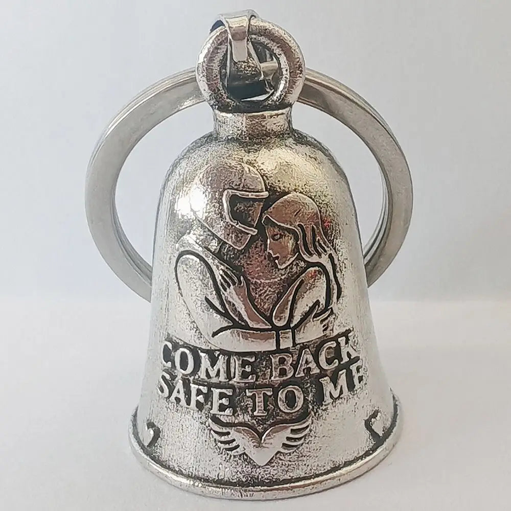 Come Back Safe To Home Motorcycle Guardian Bell Pendant Punk Style Evil Spirit Trap Bell Small Size Lightweight