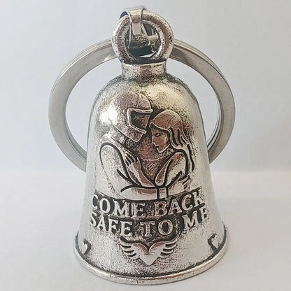 Come Back Safe To Home Motorcycle Guardian Bell Pendant Punk Style Evil Spirit Trap Bell Small Size Lightweight