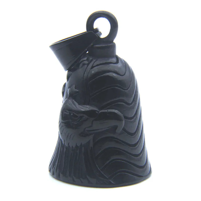 Motorcycles Bell Pendant 316L Stainless Steel Biker Style Eagle Rider Necklace