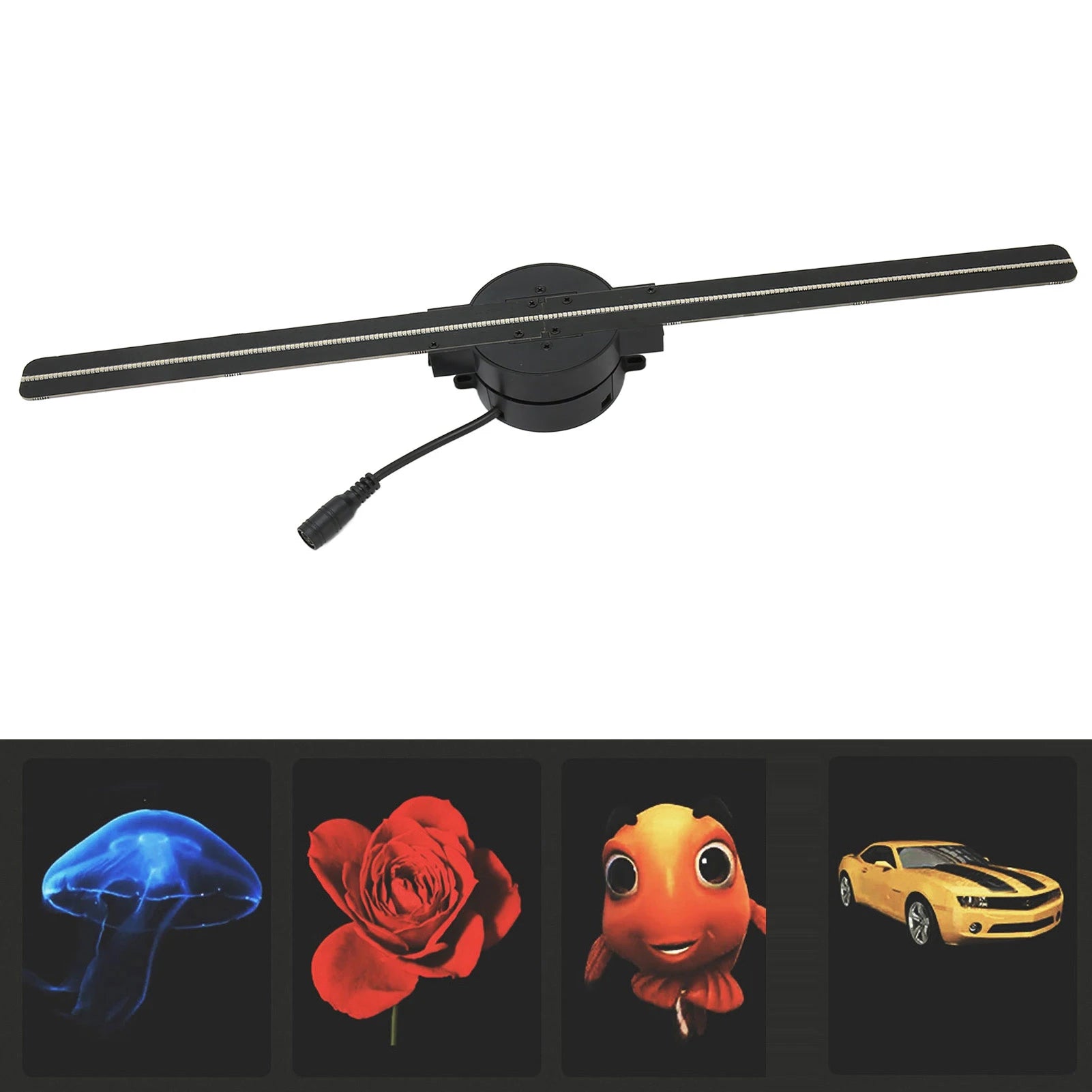 New WiFi 3D Hologram Fan 3D Hologram Projector 176 Degree Viewable Angle 100‑240V 2000x224 Stable Custom Editing for Business