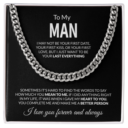To My Biker – Ride or Die Cuban Chain