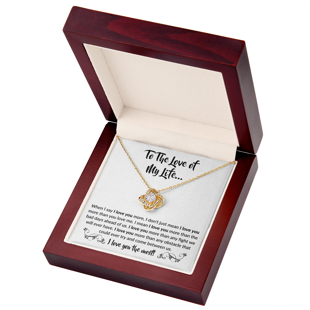 To the love of my Life! | Love Knot Necklace