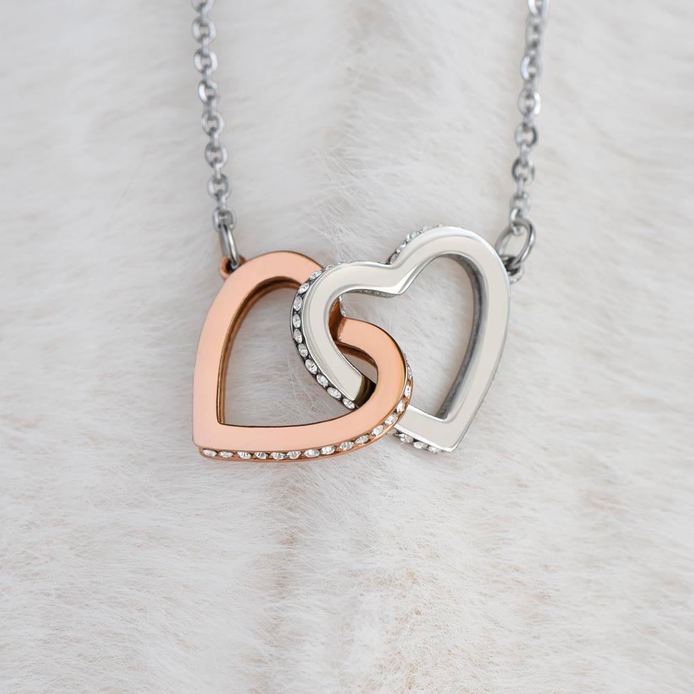 To My Ride or Die - Connected Hearts Necklace