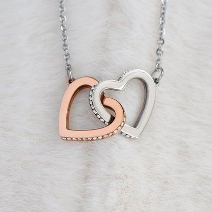 To My Ride or Die - Connected Hearts Necklace