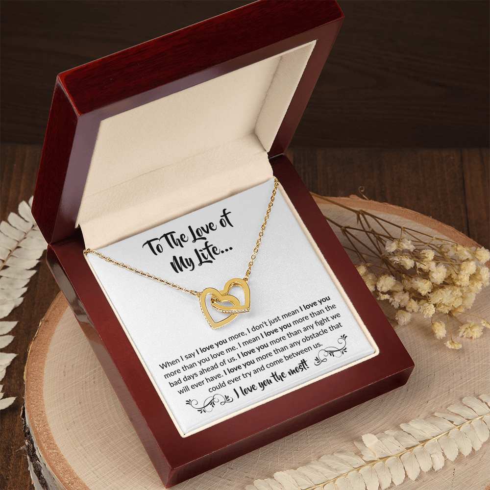 To The Love of My Life | Interlocking Hearts Necklace