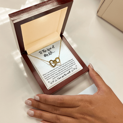 To The Love of My Life | Interlocking Hearts Necklace