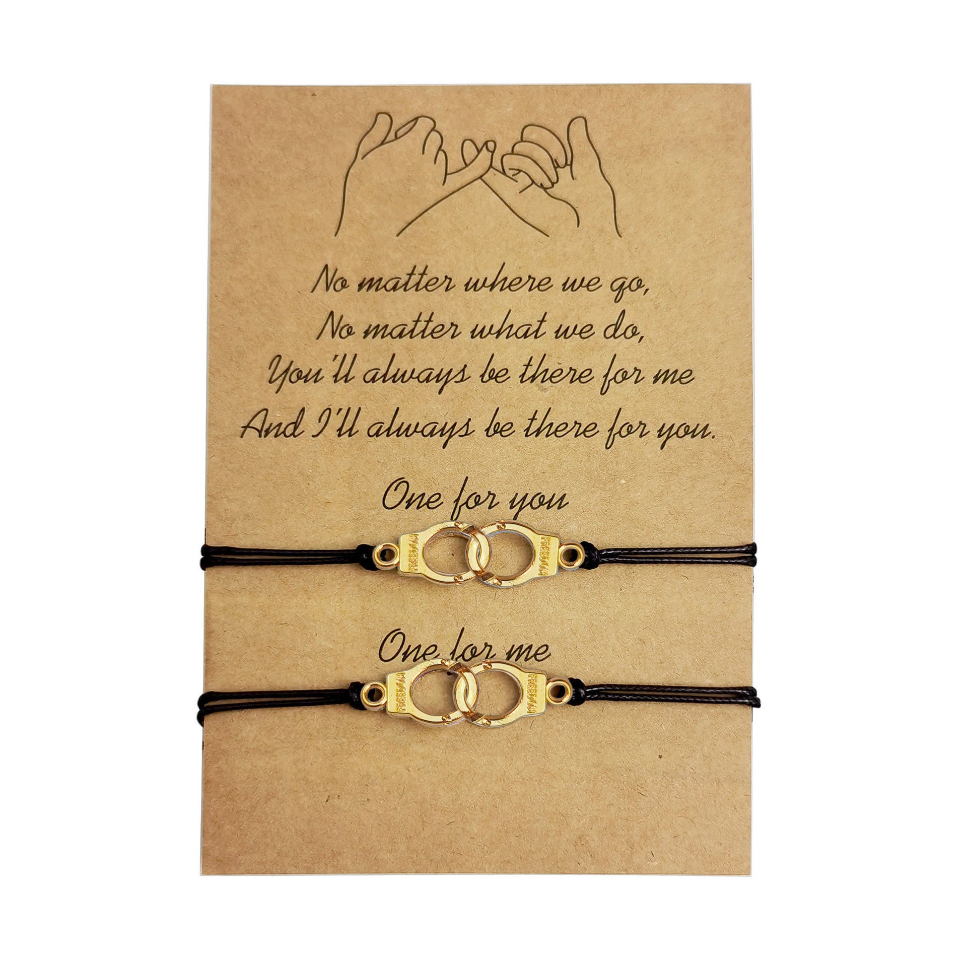 Heart-shaped Sunflower Wax Line Hand-woven Couple Friendship Card Bracelet