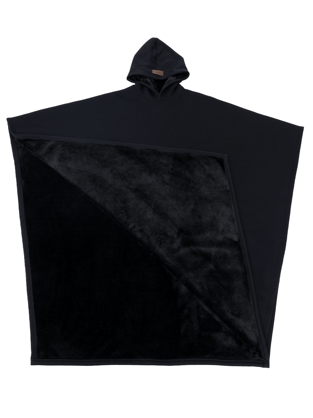 Eden Comfort Hoodie Blanket in black, designed for ultimate relaxation and stress relief with soft, cozy fabric.