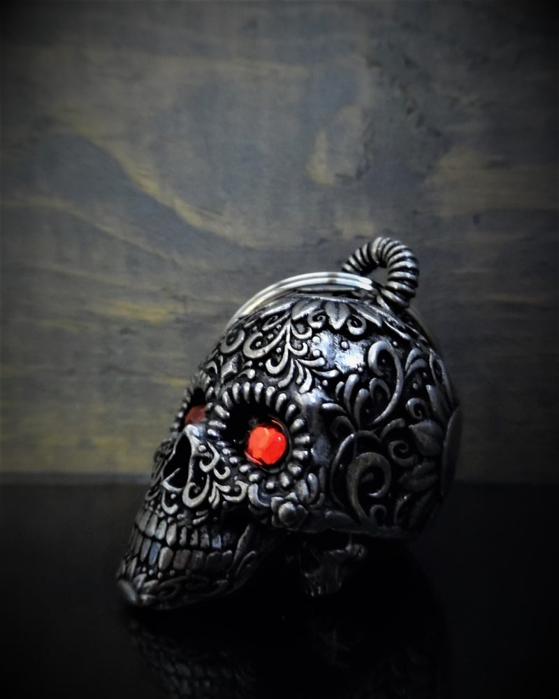 BB-77 Sugar Skull Diamond Bell  Bravo Bells  qykyai-sq.myshopify.com