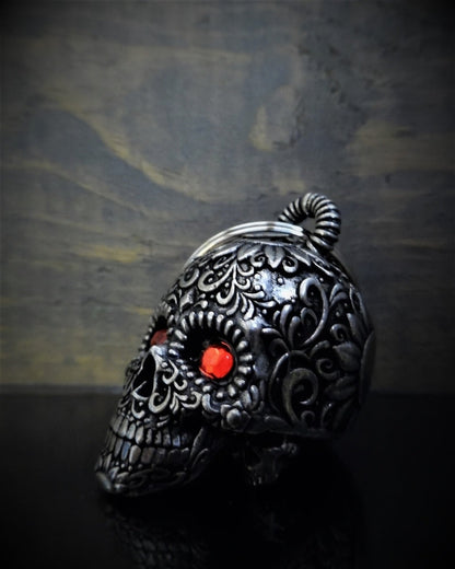 BB-77 Sugar Skull Diamond Bell  Bravo Bells  qykyai-sq.myshopify.com