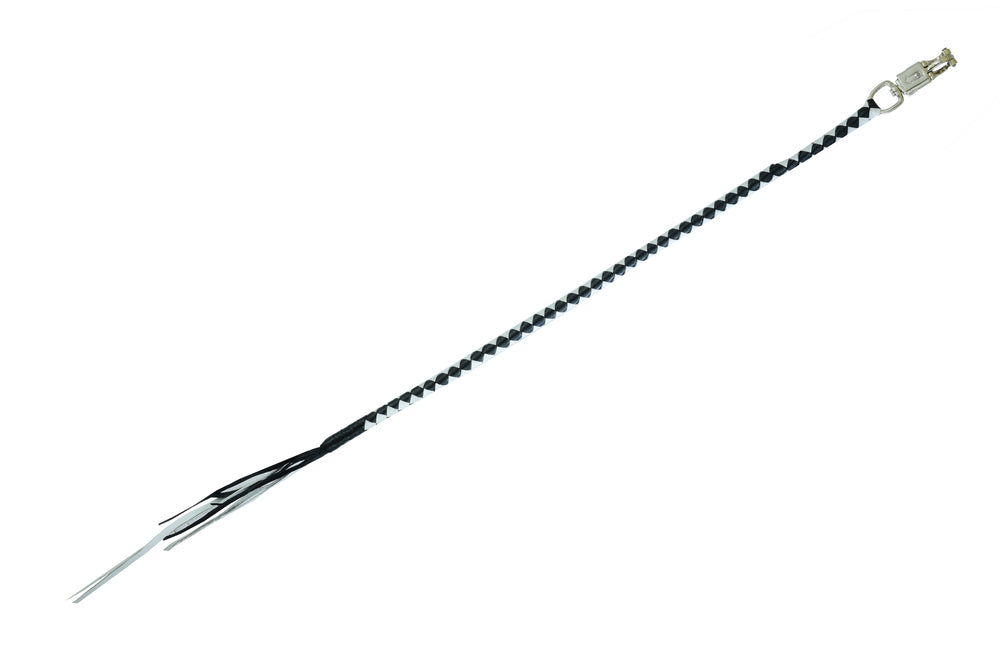 GBW24 Leather Biker Whip-White/Black  Whips  qykyai-sq.myshopify.com